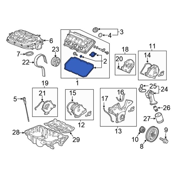 Engine Valve Cover Gasket Set