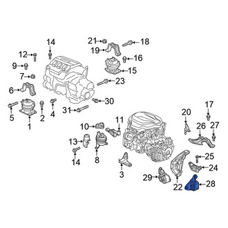 Honda OE - Automatic Transmission Mount