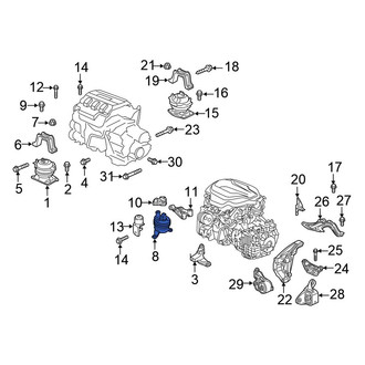 Honda OE - Center Engine Mount