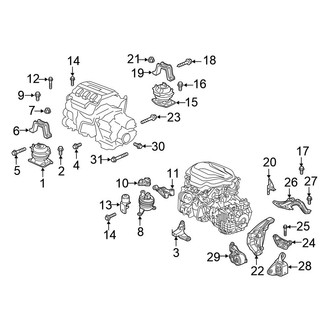 Honda OE - Engine / Transaxle - Engine & Transmission Mounting