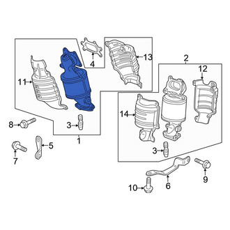 Honda OE - Rear Catalytic Converter