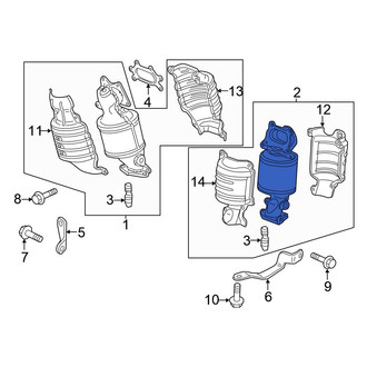Honda OE - Rear Catalytic Converter
