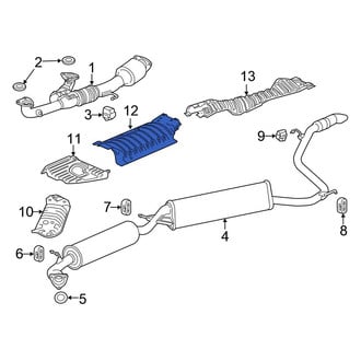 Honda OE - Center Floor Pan Heat Shield
