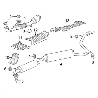 2021 Honda Odyssey OEM Exhaust Parts - Systems, Tips | CARiD