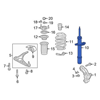 Honda OE - Front Left Suspension Strut