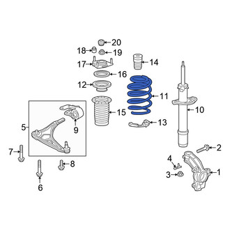 Honda OE - Front Left Coil Spring