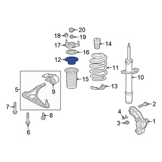 Honda OE - Front Upper Coil Spring Insulator