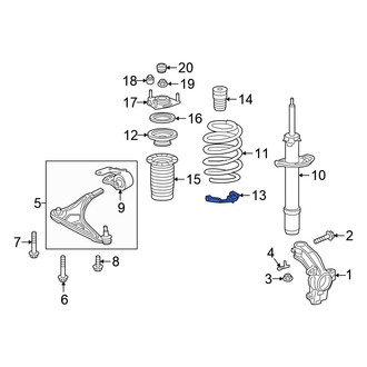 Honda OE - Front Left Lower Coil Spring Insulator