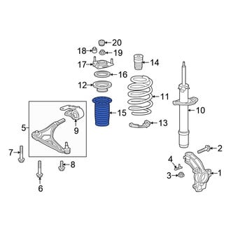 Honda OE - Front Left Suspension Strut Bellows