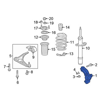 Honda OE - Front Left Steering Knuckle