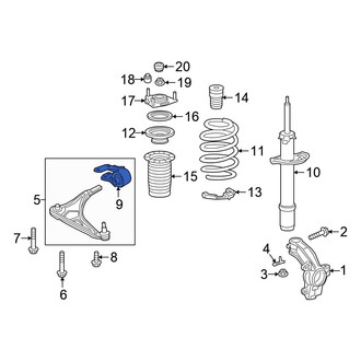 Honda OE - Front Right Rearward Suspension Control Arm Bushing