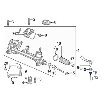 Honda OE - Steering Tie Rod Nut