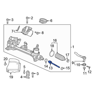 Honda OE - Right Outer Steering Tie Rod End