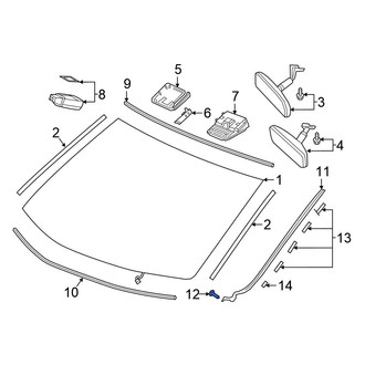Honda OE - Windshield Molding Clip