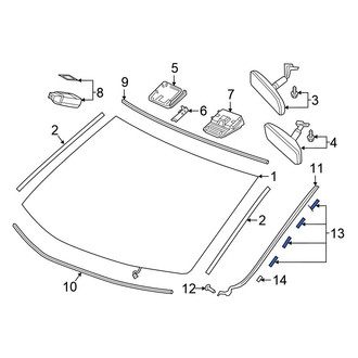 Honda OE - Windshield Molding Clip