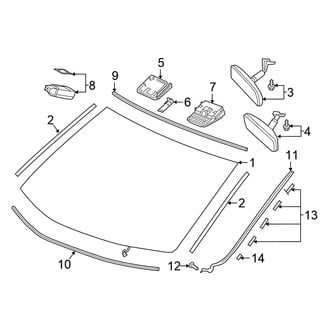 Honda OE - Windshield - Glass (EX-L / Touring)