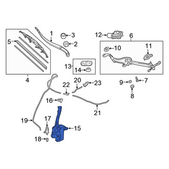 Honda OE - Washer Fluid Reservoir