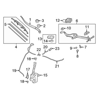 Honda OE - Windshield - Wiper & Washer Components