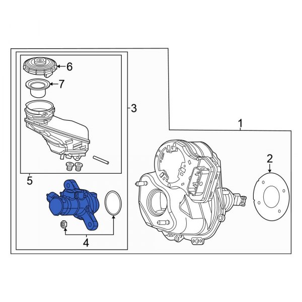 Honda OE 46101THRA11 Brake Master Cylinder