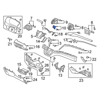 Honda OE - Left Inner Instrument Panel Molding