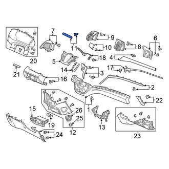 Honda OE - Left Outer Instrument Panel Molding