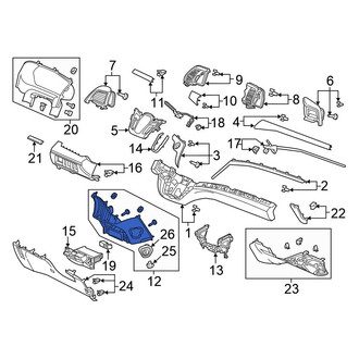 Honda OE - Center Instrument Panel Trim Panel