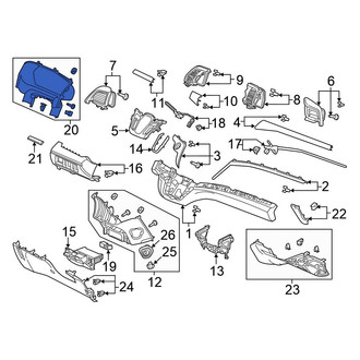 Honda OE - Instrument Cluster Visor