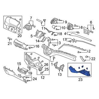 Honda OE - Right Instrument Panel Knee Bolster