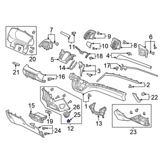 Honda OE - Rear Tie Down Hook