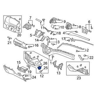 Honda OE - Left Instrument Panel Bezel