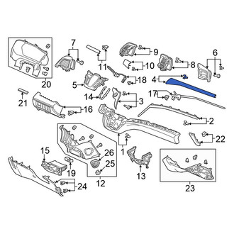 Honda OE - Center Instrument Panel Molding