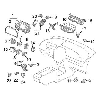 Honda OE - Instrument Panel - Cluster & Switches