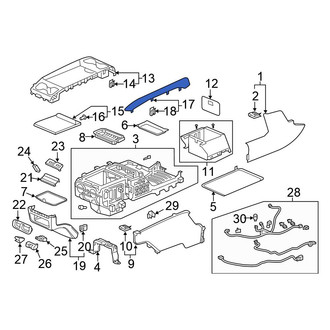 Honda OE - Left Console Trim Panel