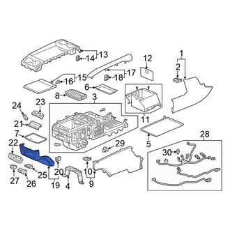 Honda OE - Center Left Console Panel