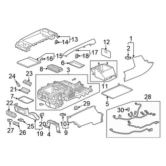Honda OE - Center Console (Elite / EX / EX-L / Touring)