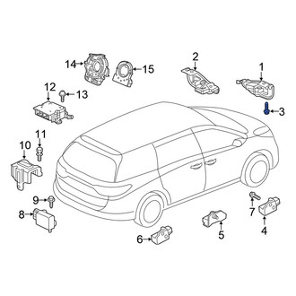Honda OE - Air Bag Impact Sensor Bolt