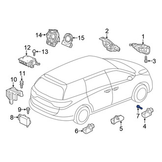 Honda OE - Air Bag Impact Sensor Bolt