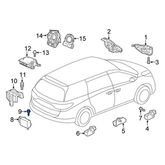 Honda OE - Air Bag Impact Sensor Bolt