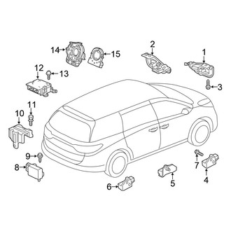 Honda OE - Restraint Systems - Air Bag Components (Modules and Sensors)
