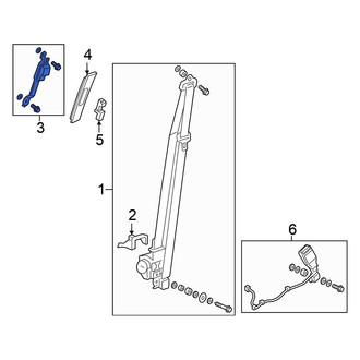 Honda OE - Front Seat Belt Height Adjuster
