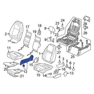 Honda OE - Rear Left Inner Seat Frame Trim Panel