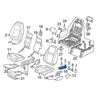 Honda OE - Front Right Seat Armrest
