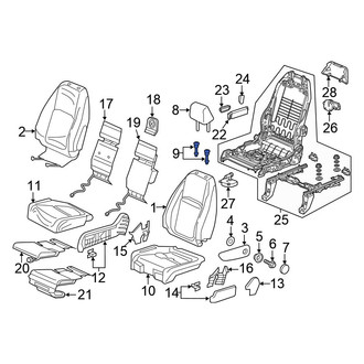 Honda OE - Rear Left Headrest Guide