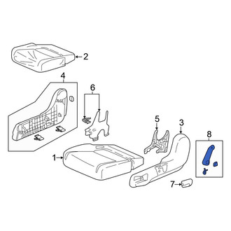 Honda OE - Center Left Seat Back Recliner Adjustment Handle