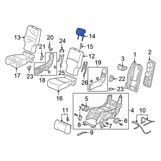 Honda OE - Center Headrest