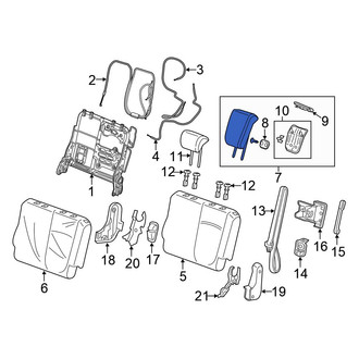 Honda OE - Rear Right Headrest