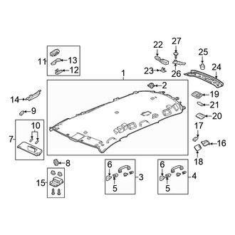 Honda OE - Roof - Interior Trim (W/O Sunroof)