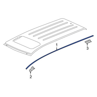 Honda OE - Left Roof Drip Molding