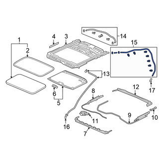 Honda OE - Rear Right Sunroof Drain Hose