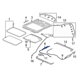 Honda OE - Right Sunroof Cable